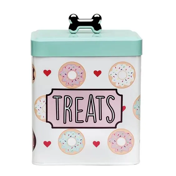 12 Gorgeous Gifts for New Puppy Parents, dog treat canister, treat tin