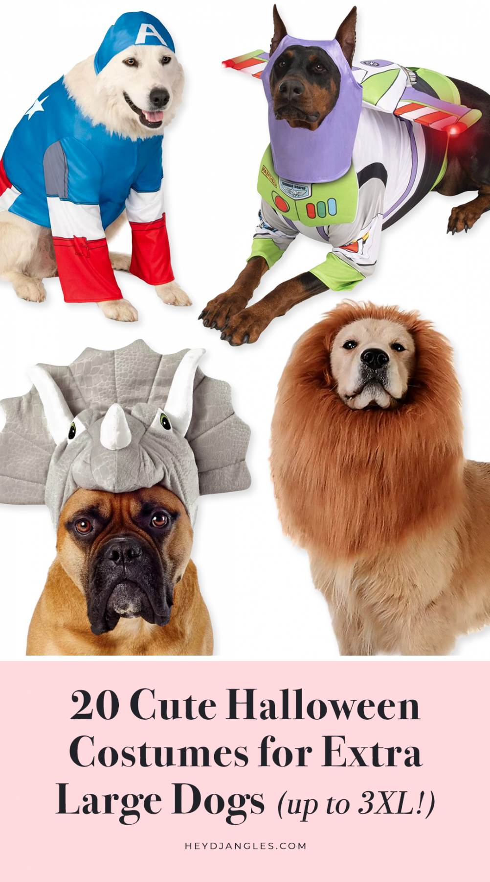 20+ Cute Halloween Costumes for Extra Large Dogs (up to 3XL!)  Hey
