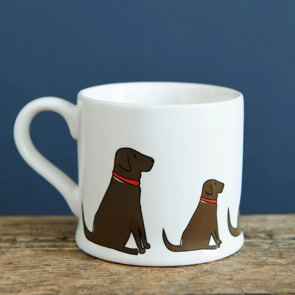 Chocolate Labrador Mug via Etsy, Labrador Themed GIfts